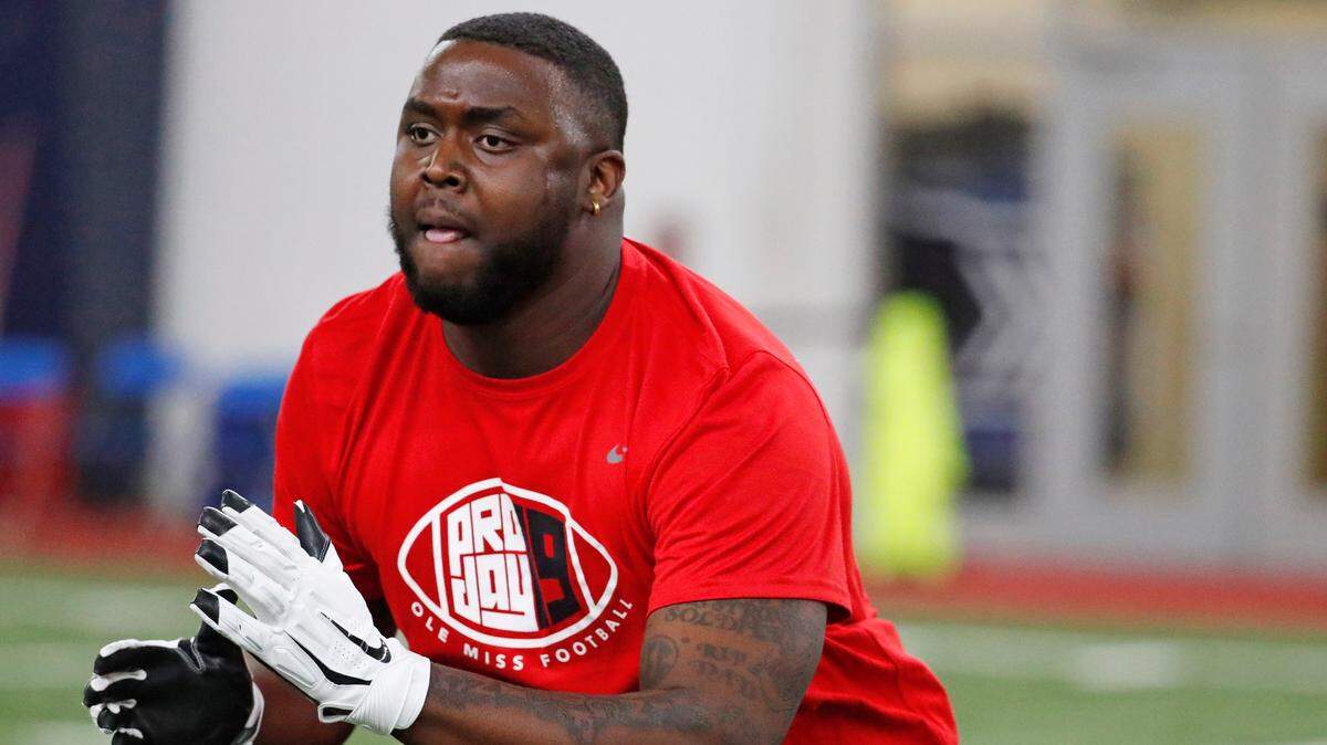 The Carolina Panthers traded up in the second round of the 2019 NFL Draft and used the 37th pick to select Mississippi offensive lineman Greg Little.