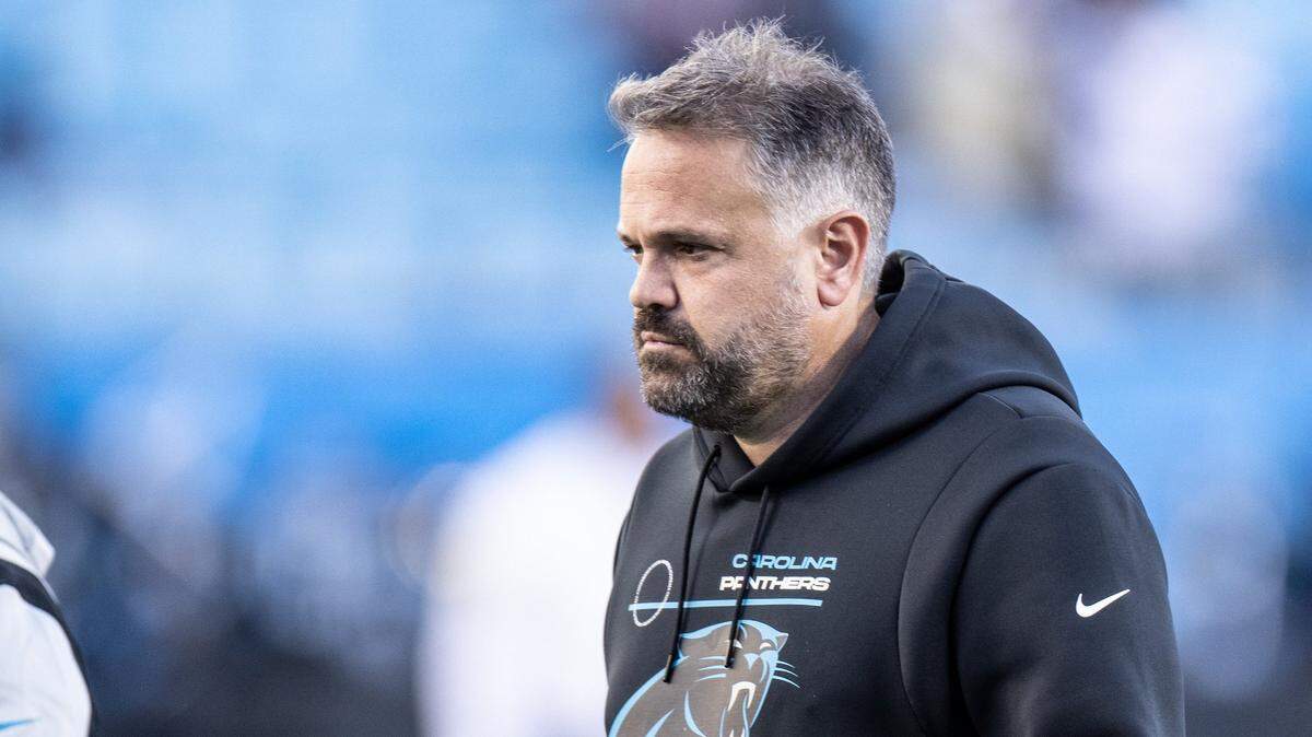 Carolina Panthers coach Matt Rhule has gone 10-23 in his first two seasons in Charlotte.