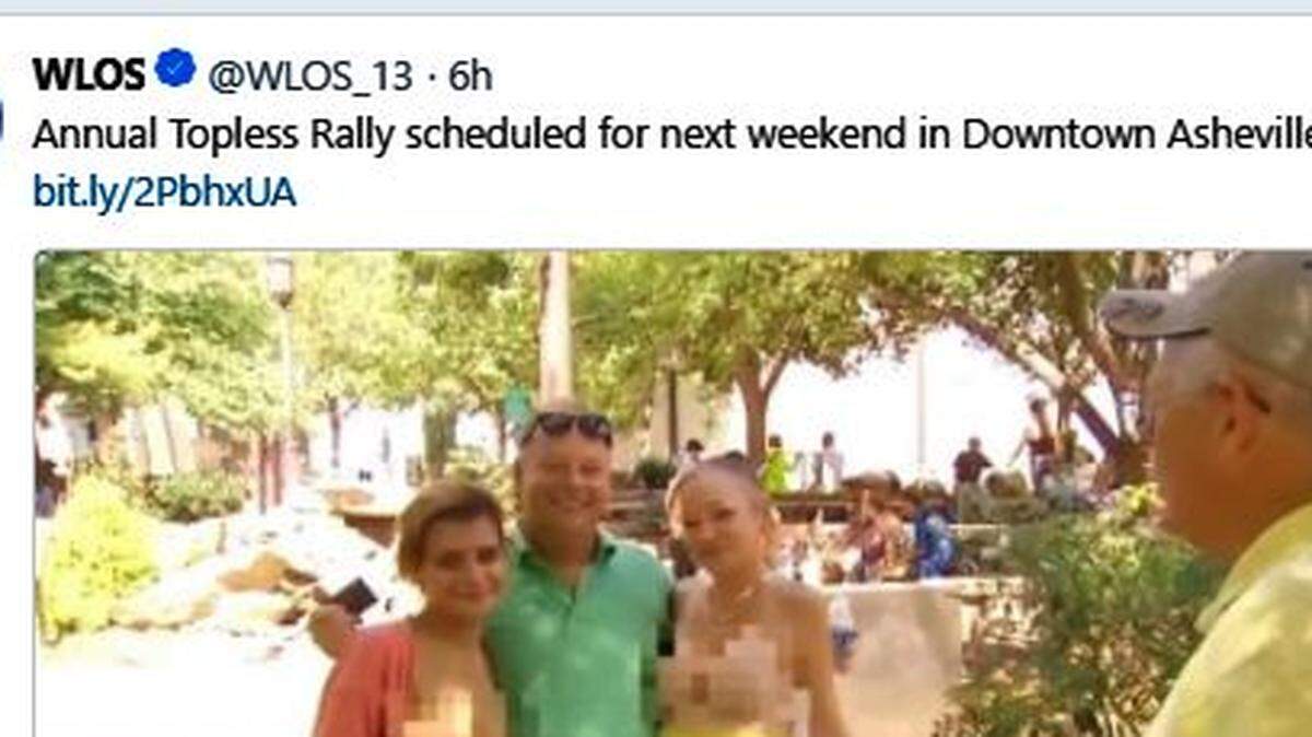 GoTopless.org has scheduled a Topless Rally for 1 to 3 p.m. Aug. 26 at Pack Square in the heart of Asheville’s downtown.