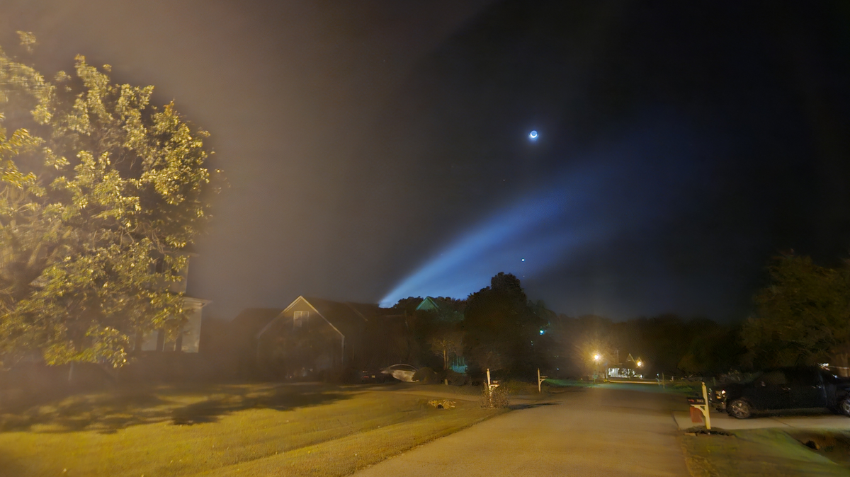 A North Carolina resident who identified himself only as Thomas A. posted this picture of a mysterious light in the night sky on Thursday, Sept. 18, 2025.