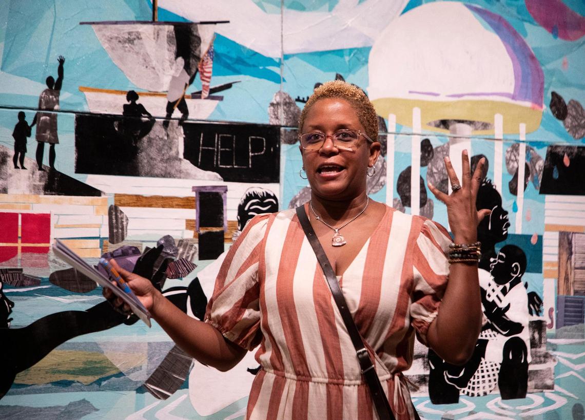 Christy Lee talks about her art collection at The Mint Museum’s new exhibit, “The Vault.”