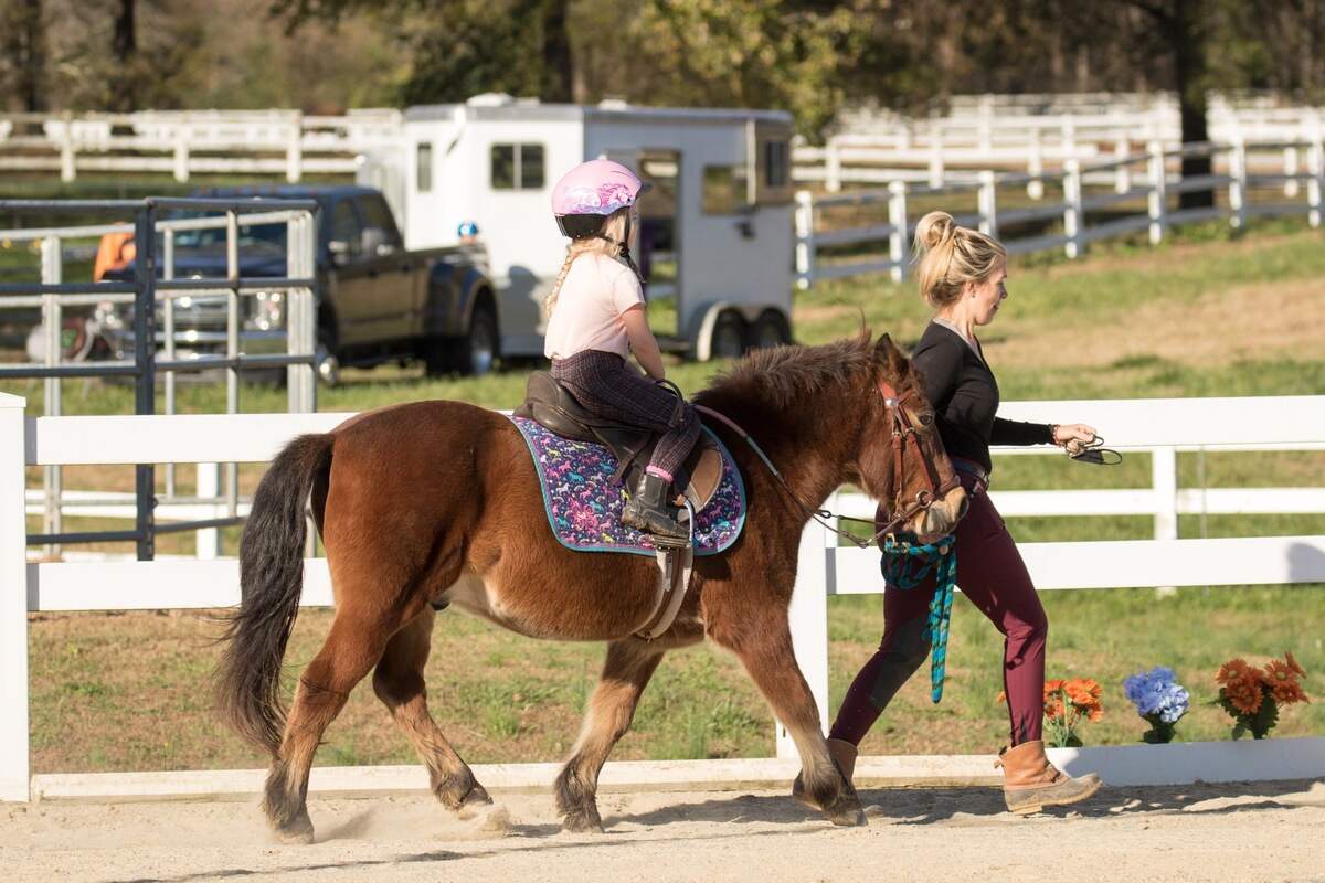 Morgan Fogarty with her daughter, Sadie, who started taking lessons shortly before her fifth birthday earlier this year.