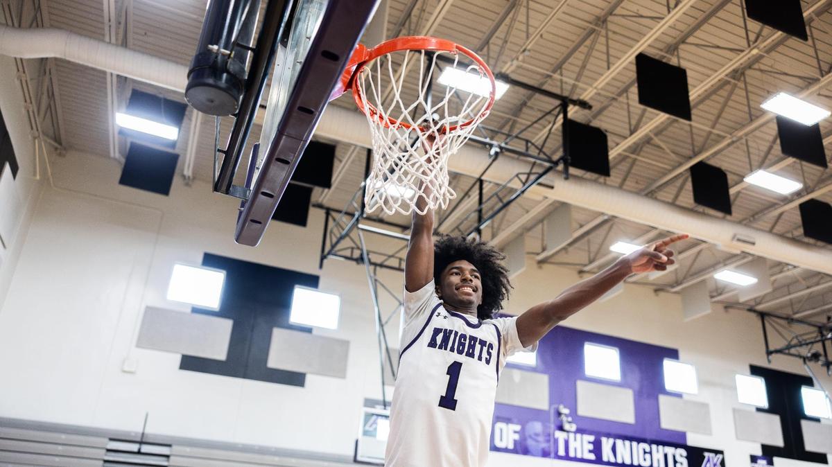 Brett Freeman poses for a portrait at Ardrey Kell High School Charlotte, N.C., on Wednesday, November 27, 2024.