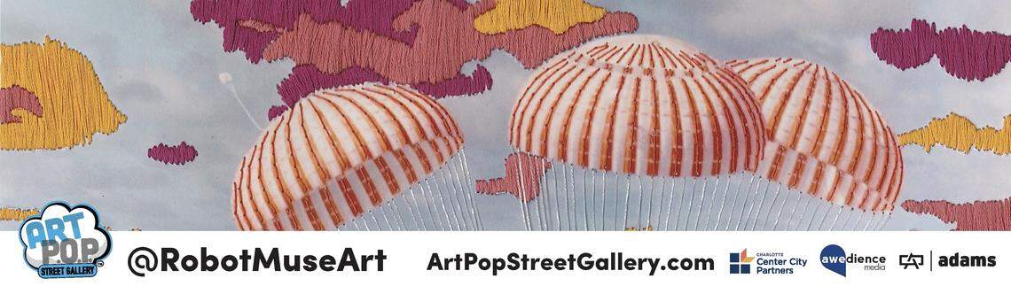 A rendering of Ashley Proctor’s mural on the Quail Hollow Club’s course at the 2022 Presidents Cup.