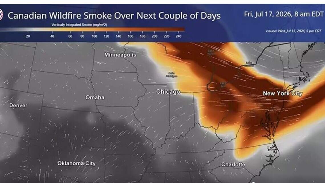 Will Canadian wildfire smoke reach Charlotte? What the NWS says.