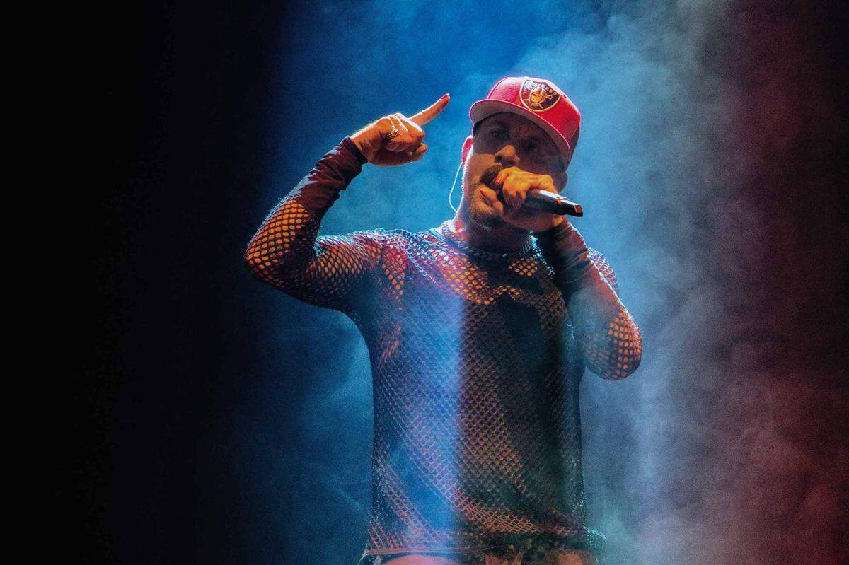 AJ McLean of the Backstreet Boys at PNC Music Pavilion in Charlotte.