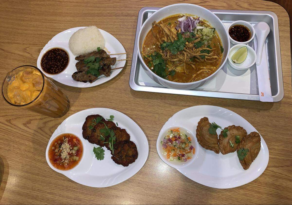 Rice & Spice Thai Street Food’s menu offers variety with Thai sweet tea, moo ping, khao soi, Thai fish cakes and curry puffs. 