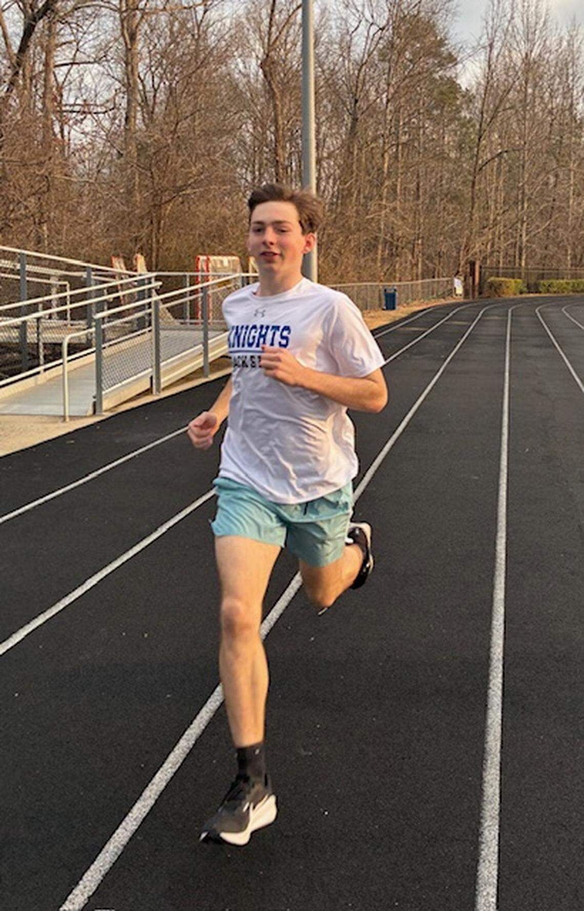 Charlotte Christian track runner Clete Saylor