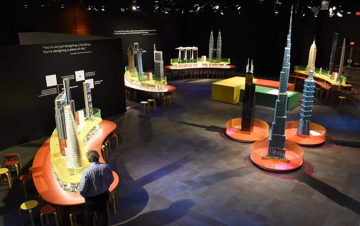 New York’s Empire State and Chrysler buildings are among the famous skyscrapers built with Legos in the Towers of Tomorrow exhibit at Discovery Place in uptown Charlotte. Also on display are models of the CN Tower in Toronto, Taipei 101 in Taiwan, Japan’s Tokyo Skytree, Kuala Lumpur’s Petronas Towers and more.