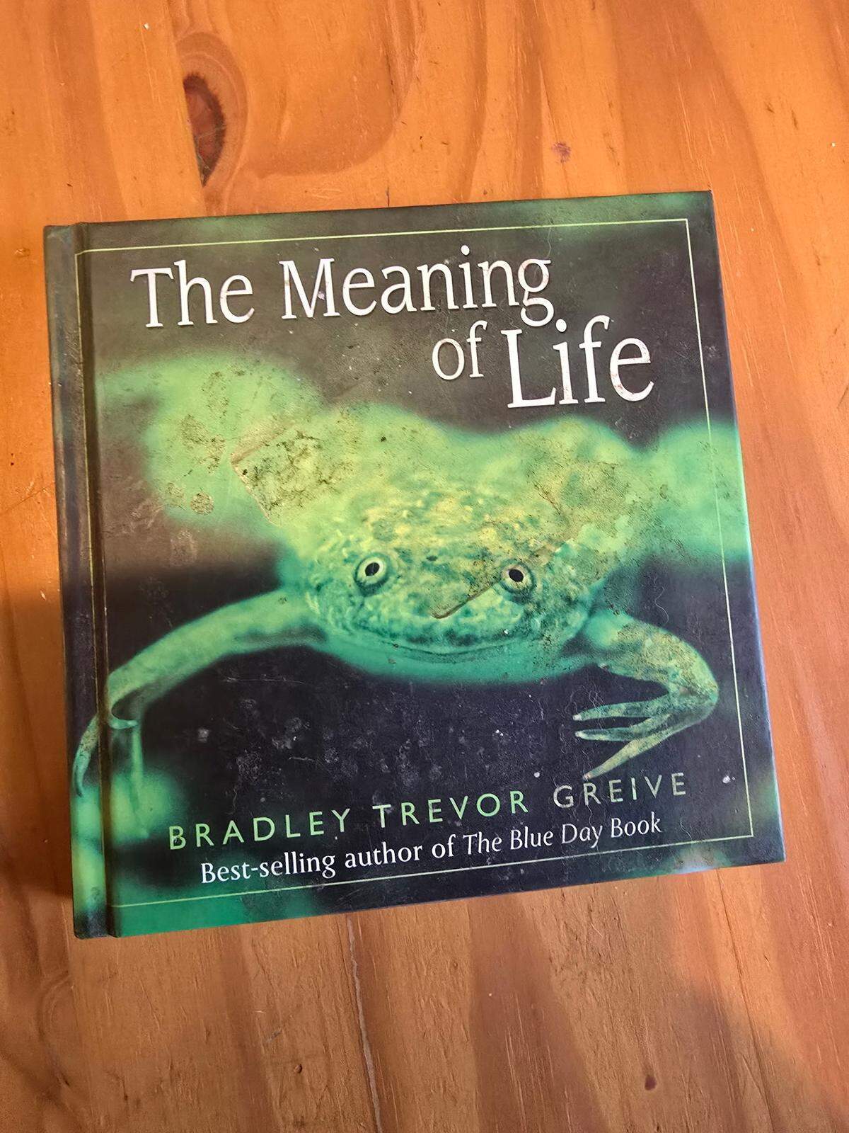 Carolina Panthers offensive lineman Austin Corbett, when he was 9 years old, bought this book and gifted it to Ryan Wallace, his favorite wrestler growing up in Reno, Nevada.