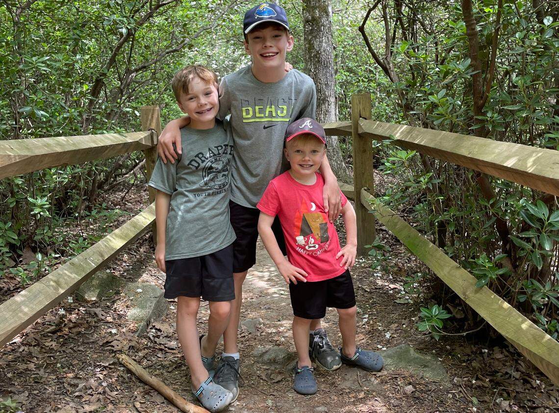 The O’Daniel children at Table Rock. 