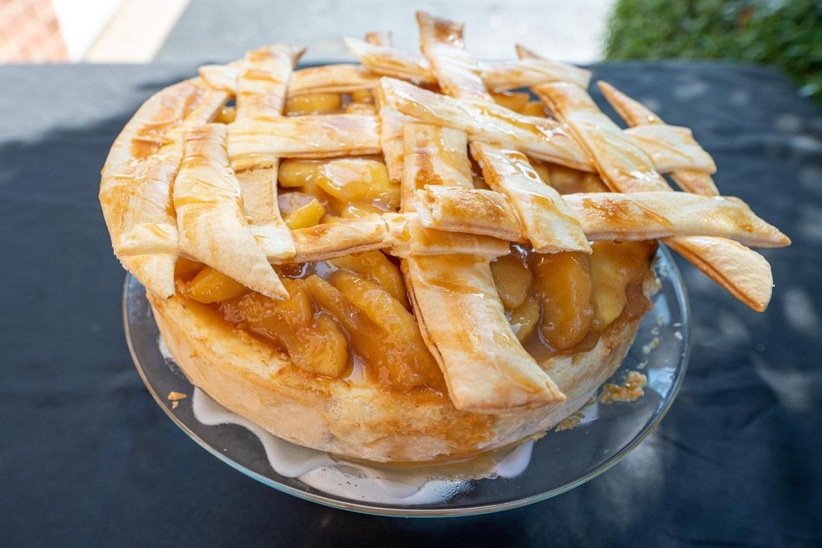 The Cheesecake Studio’s Apple Pie Cheesecake is among its specialty flavors, which are available for $50.