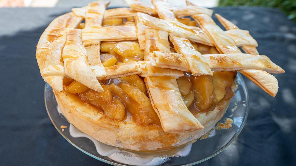 The Cheesecake Studio’s Apple Pie Cheesecake is among its specialty flavors, which are available for $50.