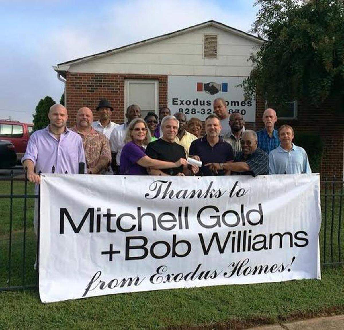 TTaylorsville furniture manufacturer Mitchell Gold ​and Bob Williams has been in operation since 1989. Owners Mitchell Gold and Bob Williams (center front) are shown in this 2014 file photo.