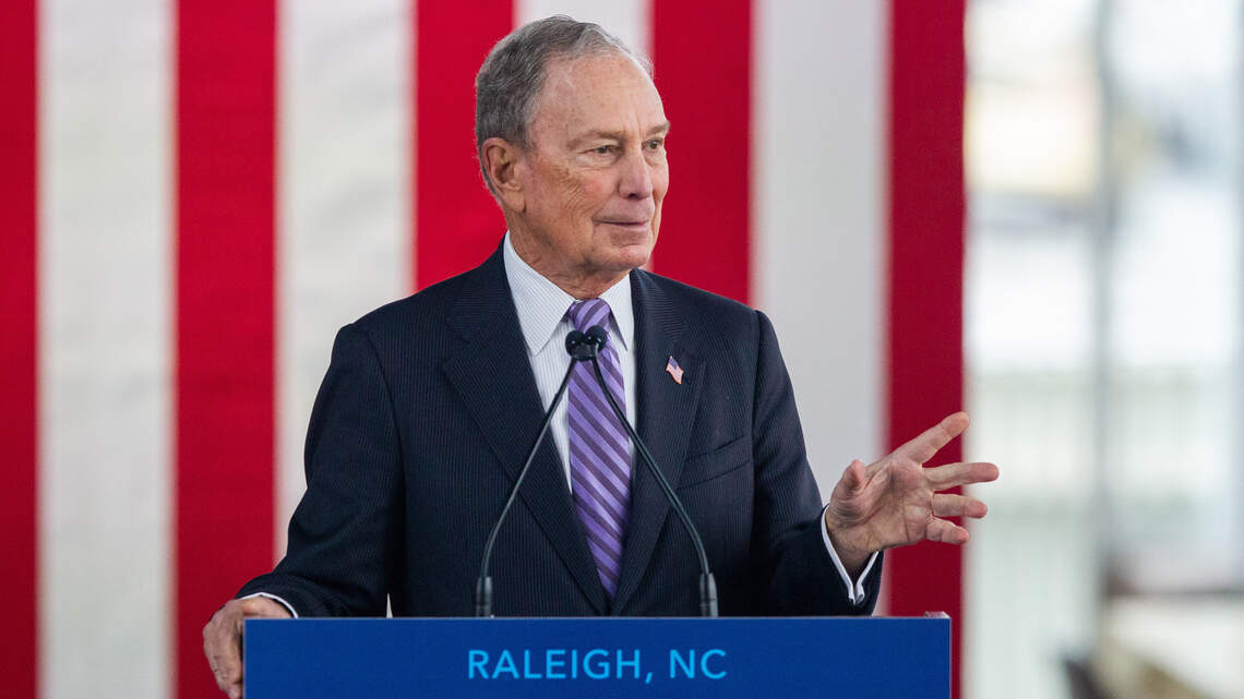 Bloomberg, a former Republican, jumps forward in new poll | Charlotte ...