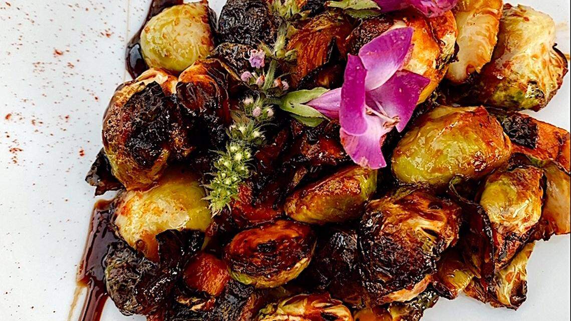 Alchemy’s Maple Calabrian Brussel Sprouts are vegan.