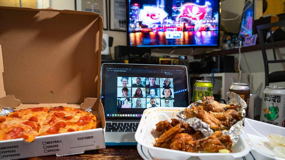 North Carolinians are searching for pigs in a blanket before the Kansas City Chiefs play the Tampa Bay Buccaneers, data show.