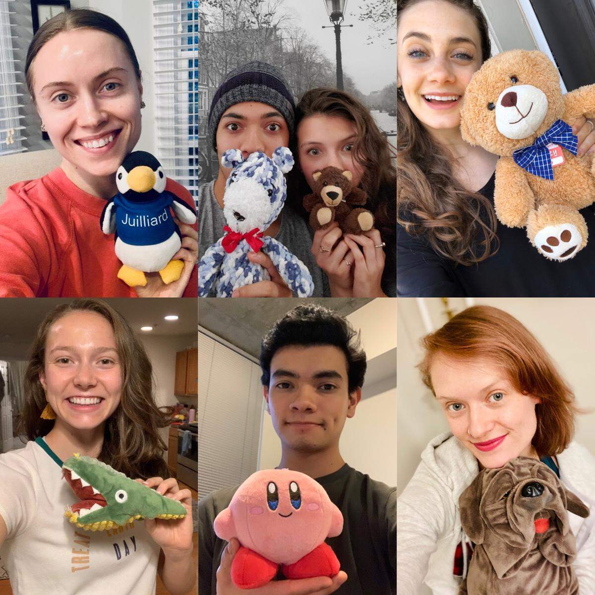 Charlotte Ballet II dancers helped create a video based on the beloved children’s book “Going on a Bear Hunt.” Dancers from Charlotte Ballet and CBII are pictured here with their favorite stuff animals.