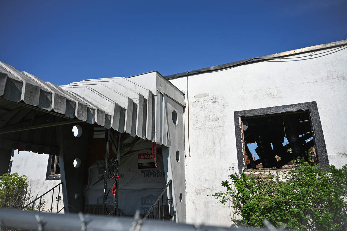 The Excelsior Club on Beatties Ford Road stands in ruins as demoliton nears completion in Charlotte on Thursday, July 16, 2026.