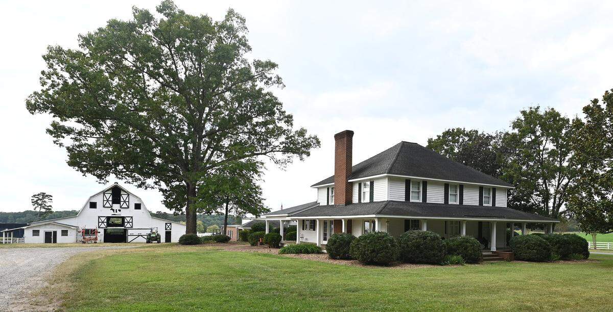 The scene at Stamey Farms in western Iredell County on Monday, Sept. 15, before Statesville City Council approved a rezoning for a data center on the land.
