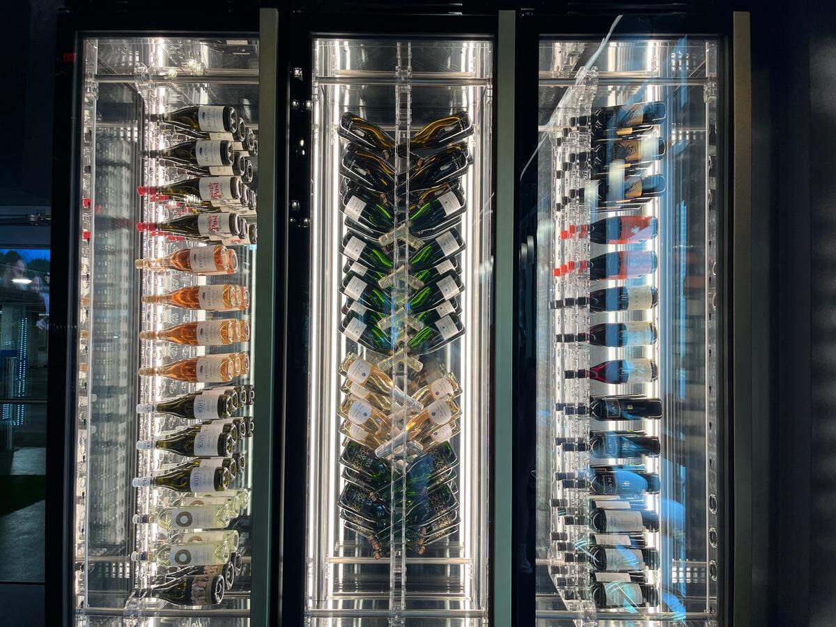 Gourmand Market’s wine case.