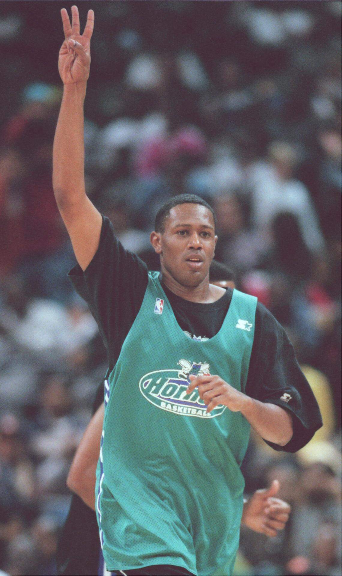 Percy Miller, aka rapper Master P, participated in a Hornets intrasquad scimmage in 1999. He attracted a larger-than-expected crowd to the old Charlotte Coliseum.