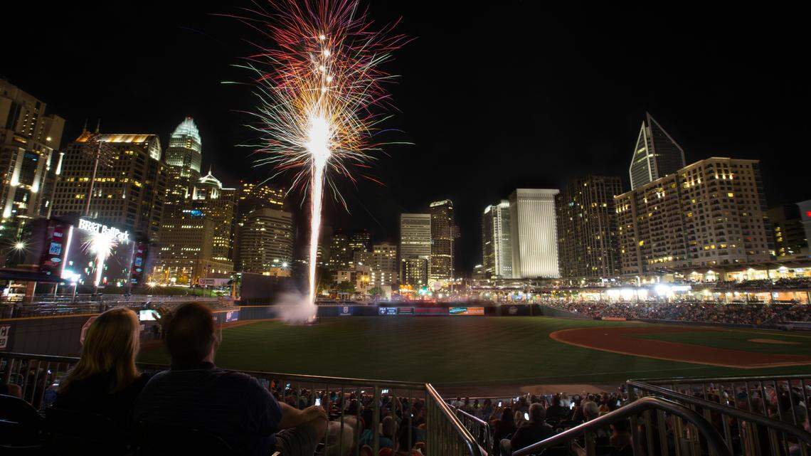 Despite such attractions as Fourth of July fireworks, a combination of bad weekend weather and unexpected conflicts with other events cost the Charlotte Knights their minor-league attendance crown. Observer staff