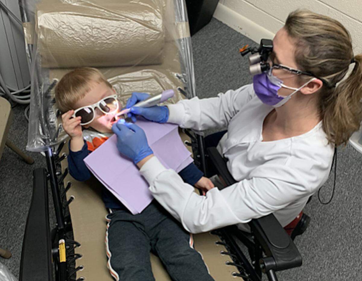 Dr. Amanda Stroud runs App Health Care, providing dental services to school children across three counties in Western North Carolina.