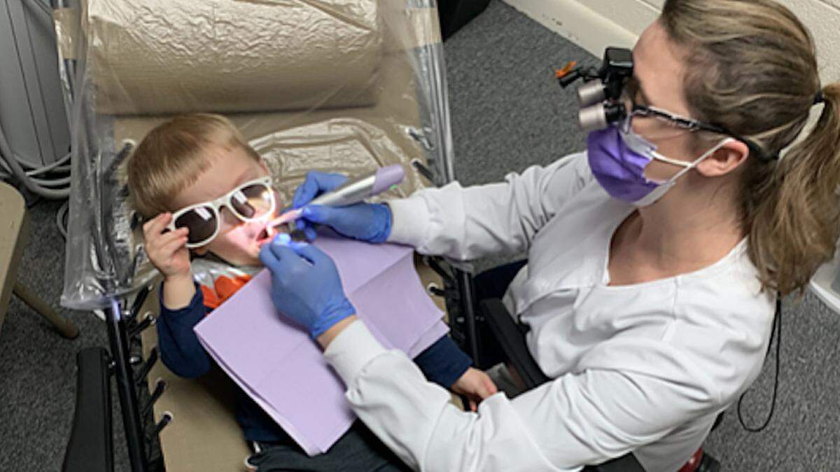 Dr. Amanda Stroud runs App Health Care, providing dental services to school children across three counties in Western North Carolina.
