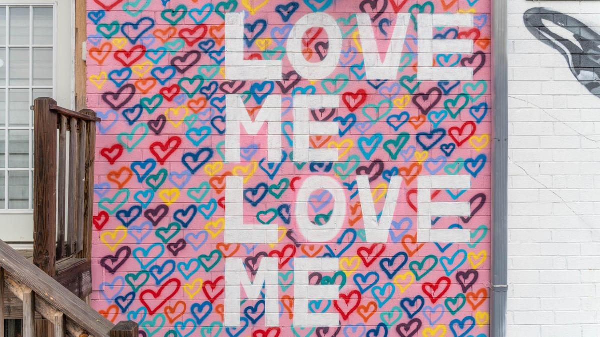 A mural by West coast artist @Poetwastaken at 3218 Benard Ave in NoDa.