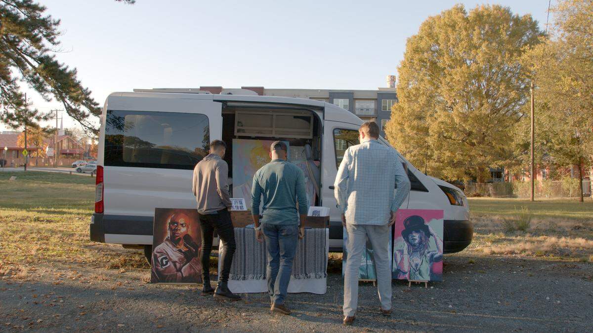 Trey Edwards’ short film “Center City’’ features Art by Frnk and Co., along with a few other Charlotte businesses.