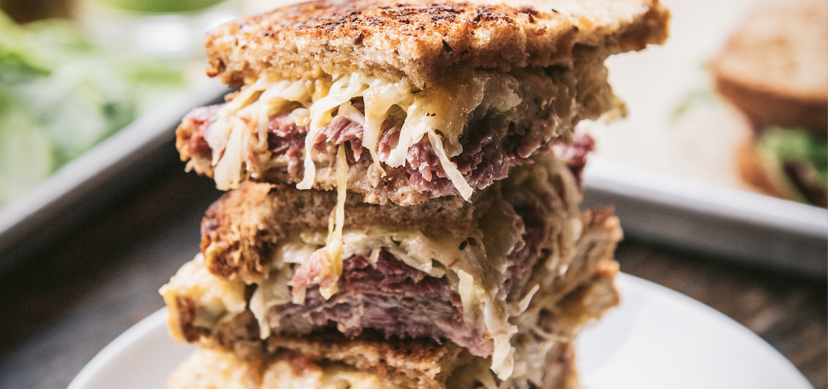 A reuben from The Pickled Peach in Davidson.