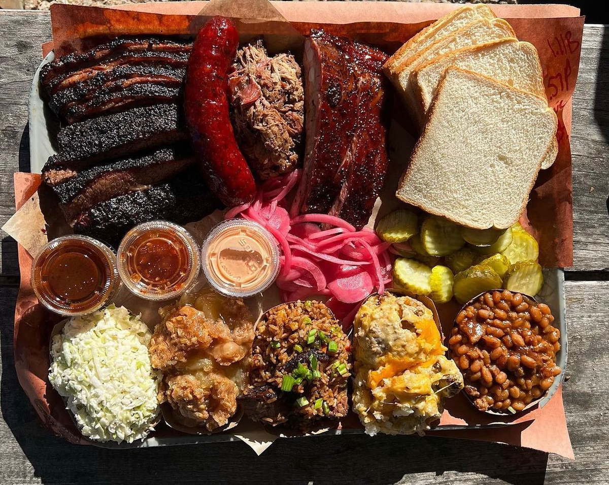 The Jon G’s Barbecue food truck is well worth any line.