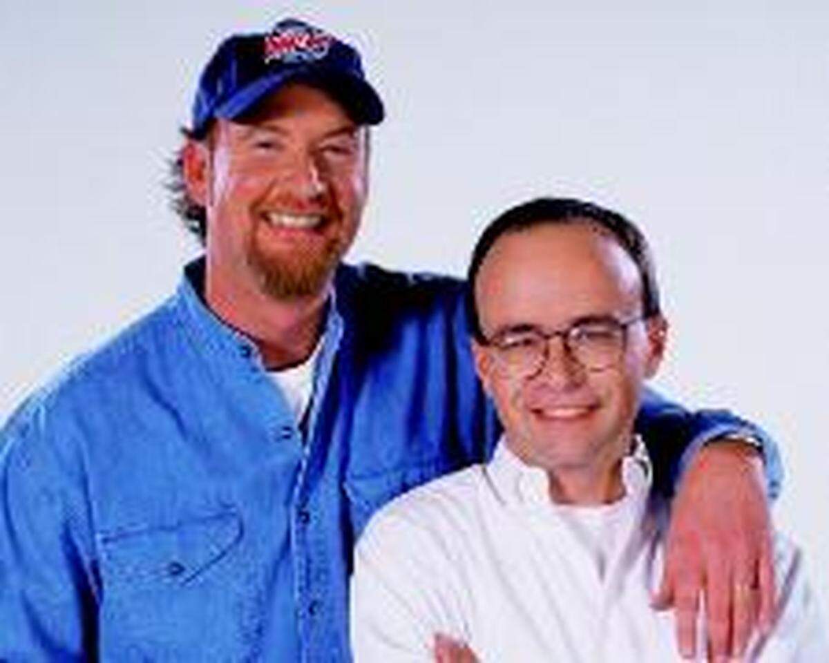 Johnny “John Boy” Isley and Billy James in a 2005 Charlotte Observer file photo. Friday, Nov. 15, 2024, marks the final broadcast of  “The Big Show” with John Boy and Billy on 99.7 the Fox, the station announced.