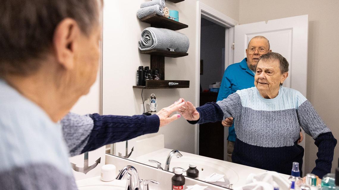 This NC man used a mirror to turn his mom living with Alzheimer’s into a TikTok star