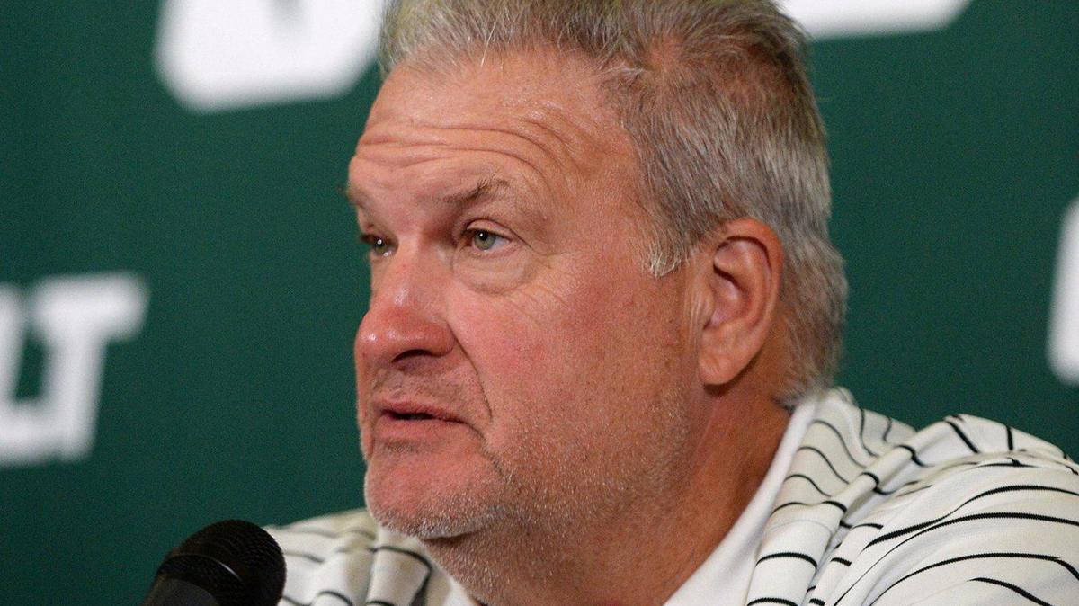 Charlotte 49ers head football coach, Biff Poggi, is looking forward to a successful first season leading the team in the AAC. Photos were made during the 49ers media day on Tuesday, August 15, 2023.