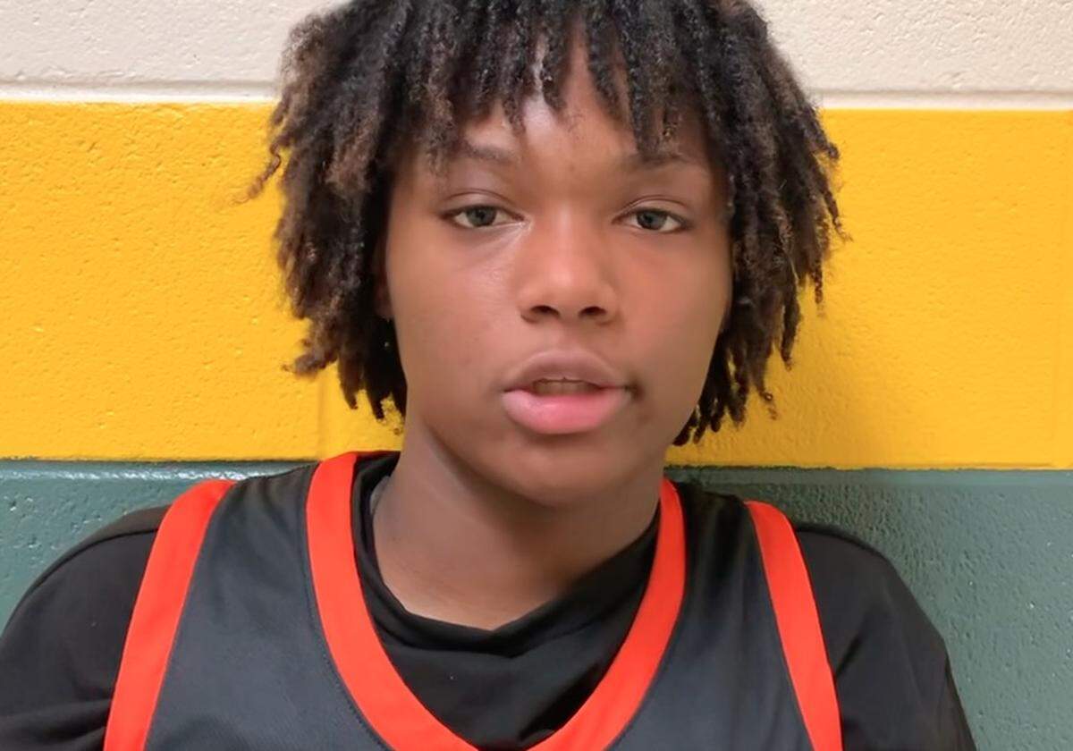 Berry High School girls’ basketball player Jade Bell on Jan. 14, 2025