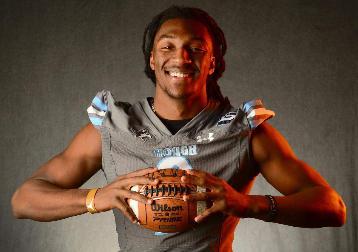 Hough Huskies defensive back Samari Matthews on Tuesday, December 9, 2025.