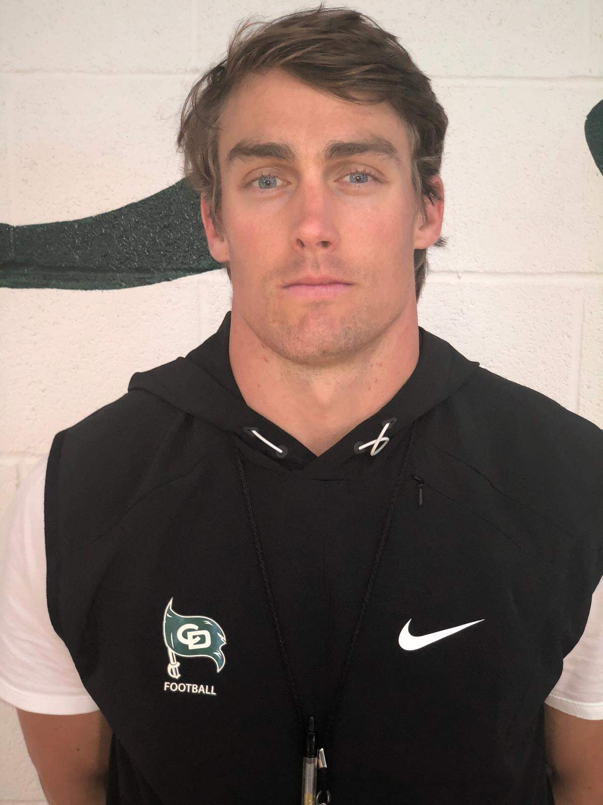 Charlotte Country Day football coach Drew Witman
