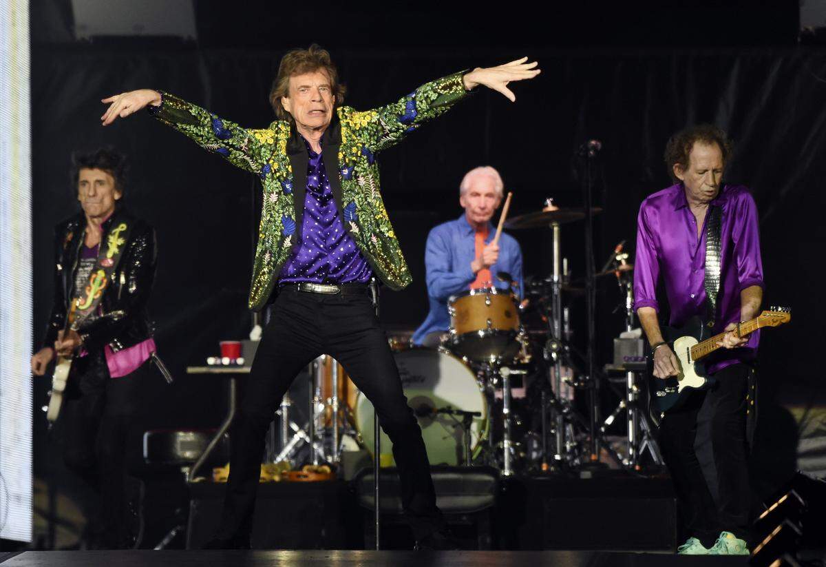 The Rolling Stones are coming to Charlotte this September. This 2019 file photo shows, from left, Ron Wood, Mick Jagger, Charlie Watts and Keith Richards of the Rolling Stones performing in Pasadena, Calif.