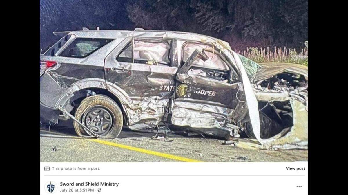 A North Carolina driver is accused of ramming his vehicle into a state highway patrol car on purpose, officials said.