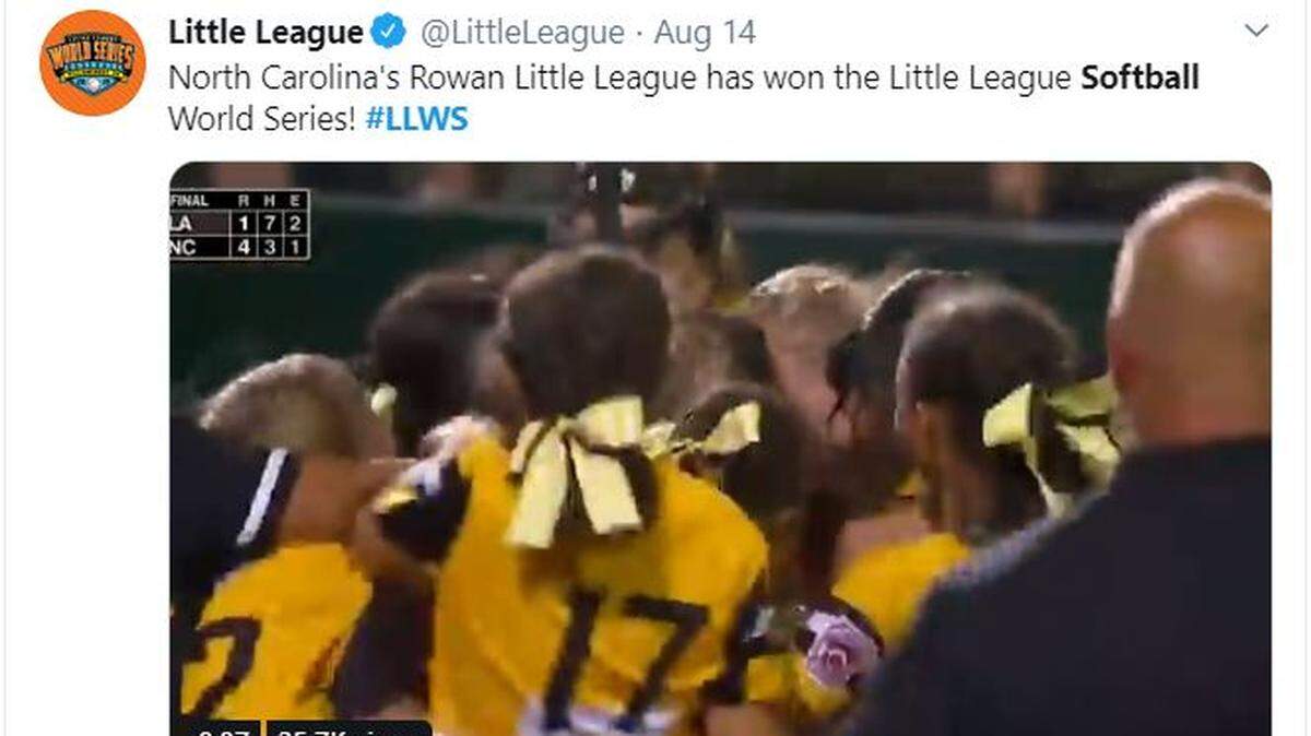 A North Carolina softball coach tweeted at President Donald Trump after a baseball team was invited to the White House.
