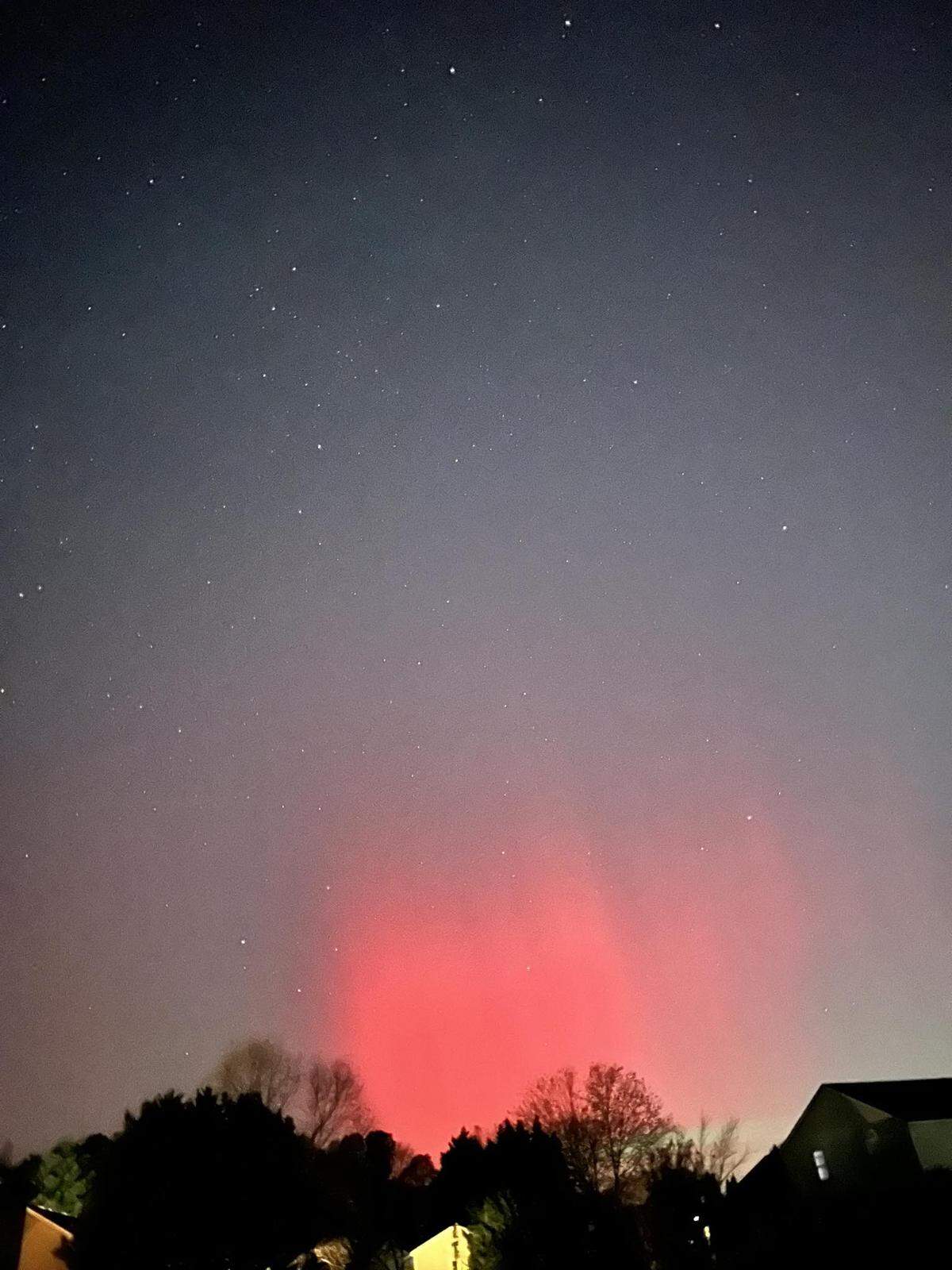 Angie Parkman captured this image of the northern lights late Tuesday night, Nov. 11, in the Charlotte area.