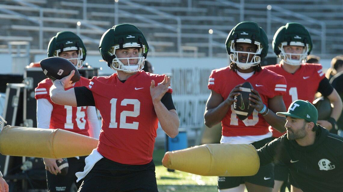How the quarterback competition is progressing at Charlotte 49ers’ spring workouts