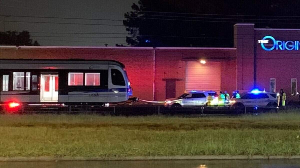 Two people reportedly died after an incident involving a CATS Lynx train at South Boulevard and Hebron Street in south Charlotte on Tuesday, Aug. 3, 2021.