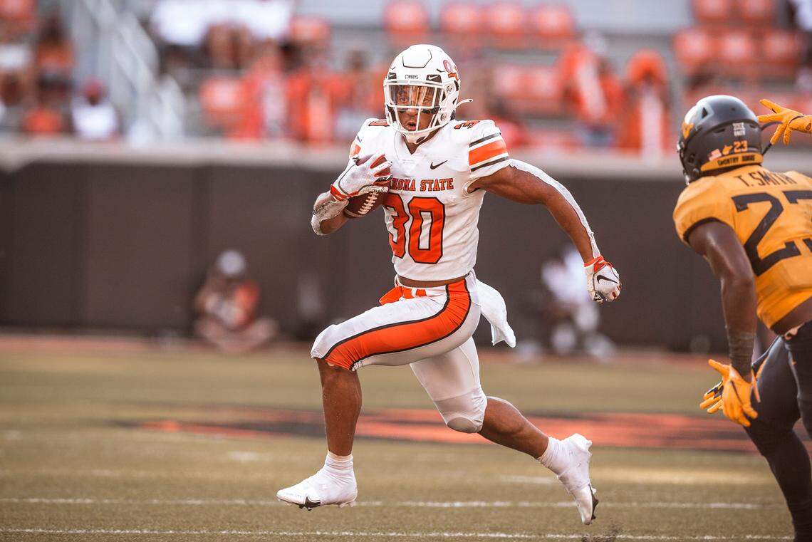 Oklahoma State running back Chuba Hubbard has been drafted by the Carolina Panthers