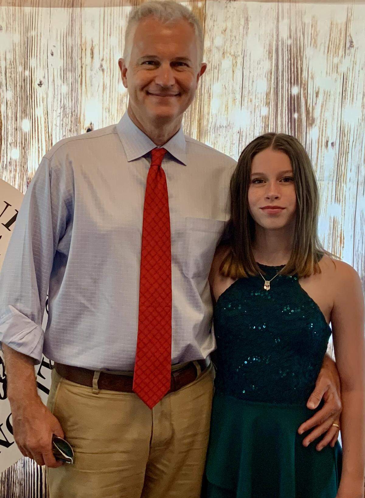 Observer columnist Scott Fowler and his daughter, Georgia, when she was age 13 in 2020.