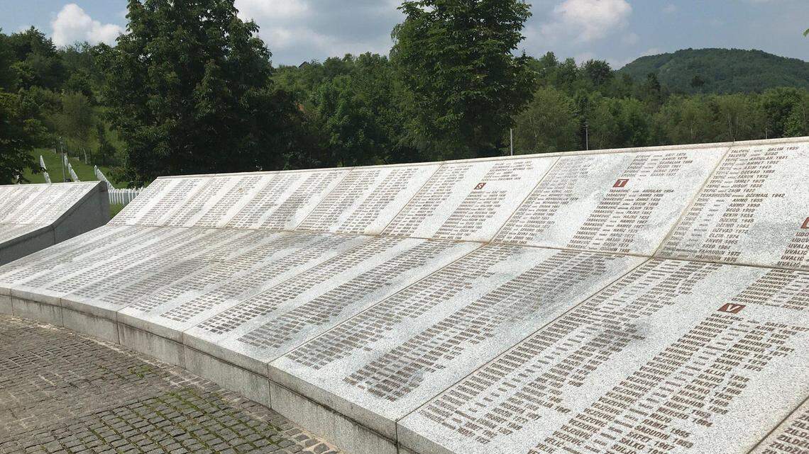 The Srebrenica–Potočari Memorial commemorating the 1995 massacre opened in July 2003. An event is held each year for the anniversary as locals, family and diplomats gather to remember and rebury the bodies discovered that year.