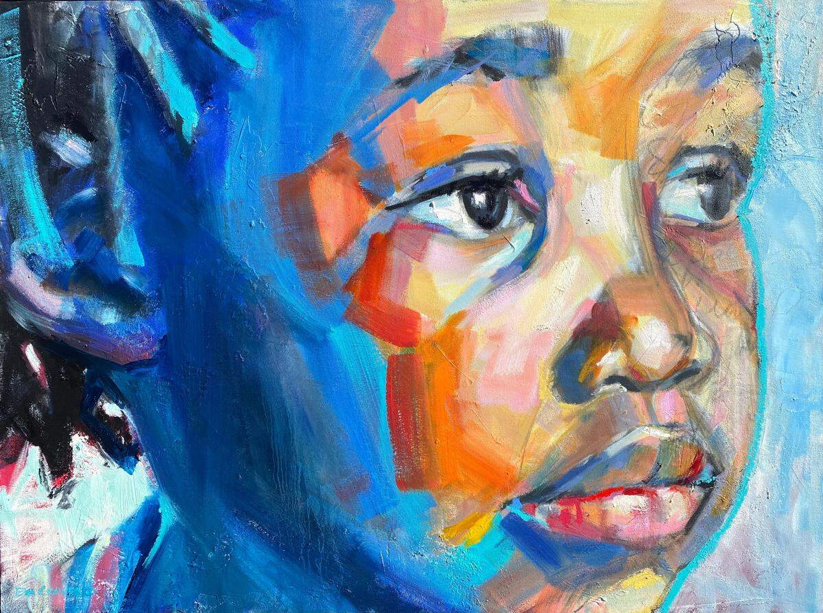 Eva Crawford’s painting “Restoreth My Soul,” will be on display in the “Justice & Beauty” juried exhibit March 4-5 in Charlotte.