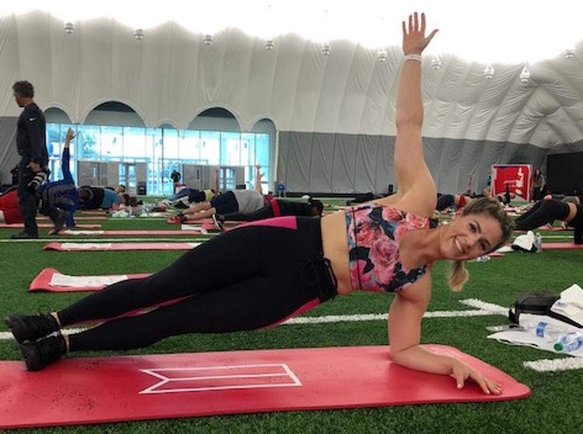 Krysta Huber suggests tracking weekly weight averages instead of looking strictly at the number on the scale day by day.